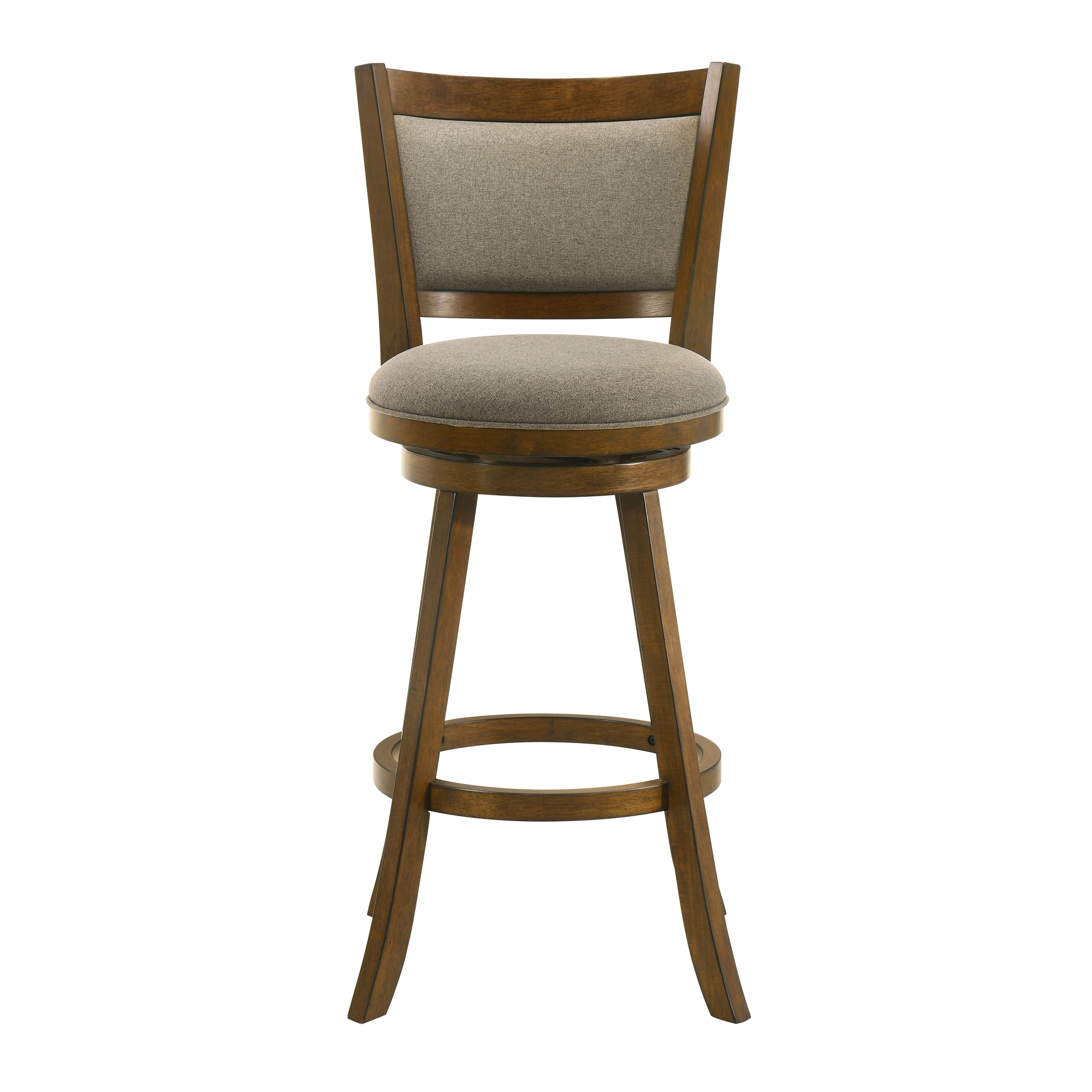 Upholstered Bar-Height Swivel Stool