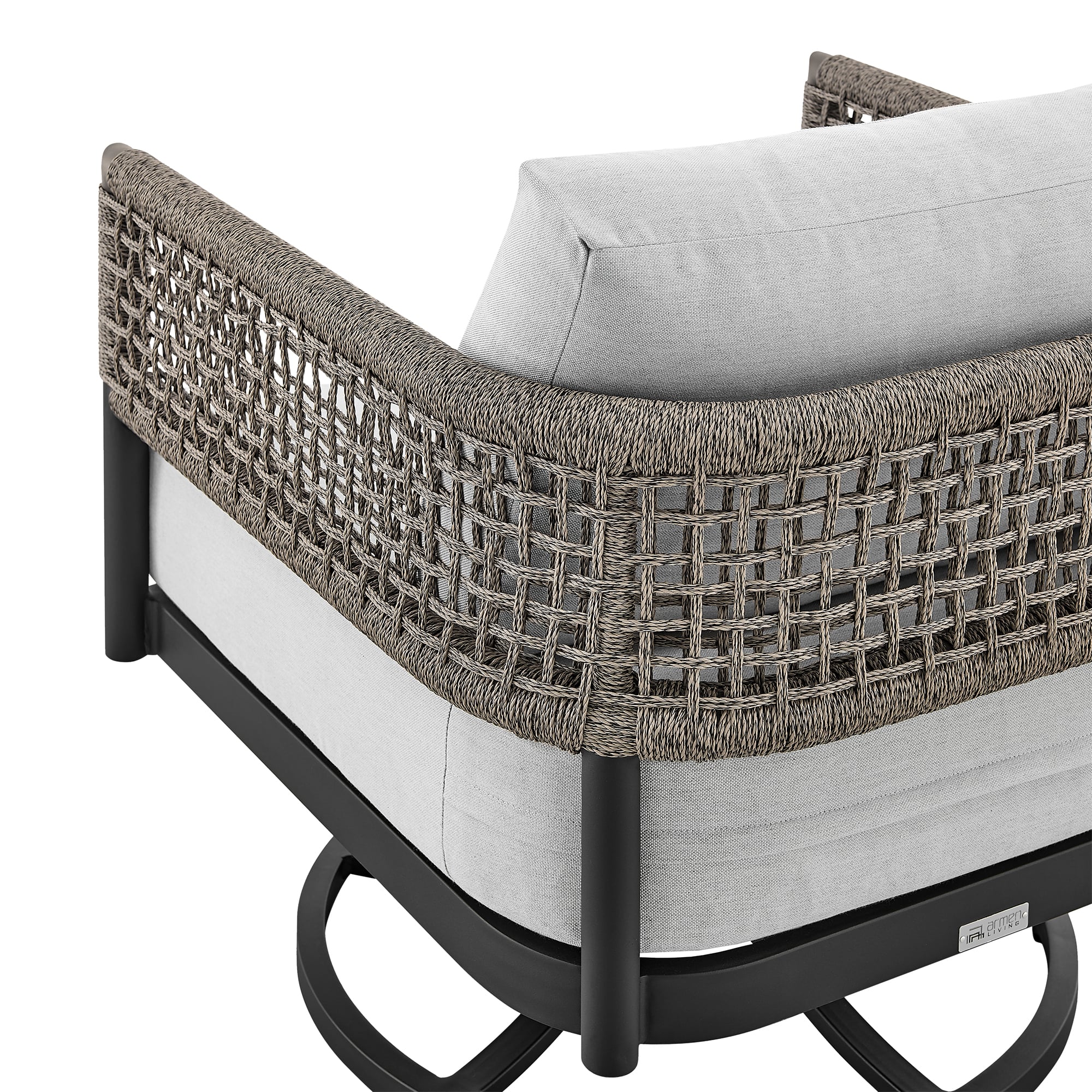 Armen Living Alegria Outdoor Swivel Chair
