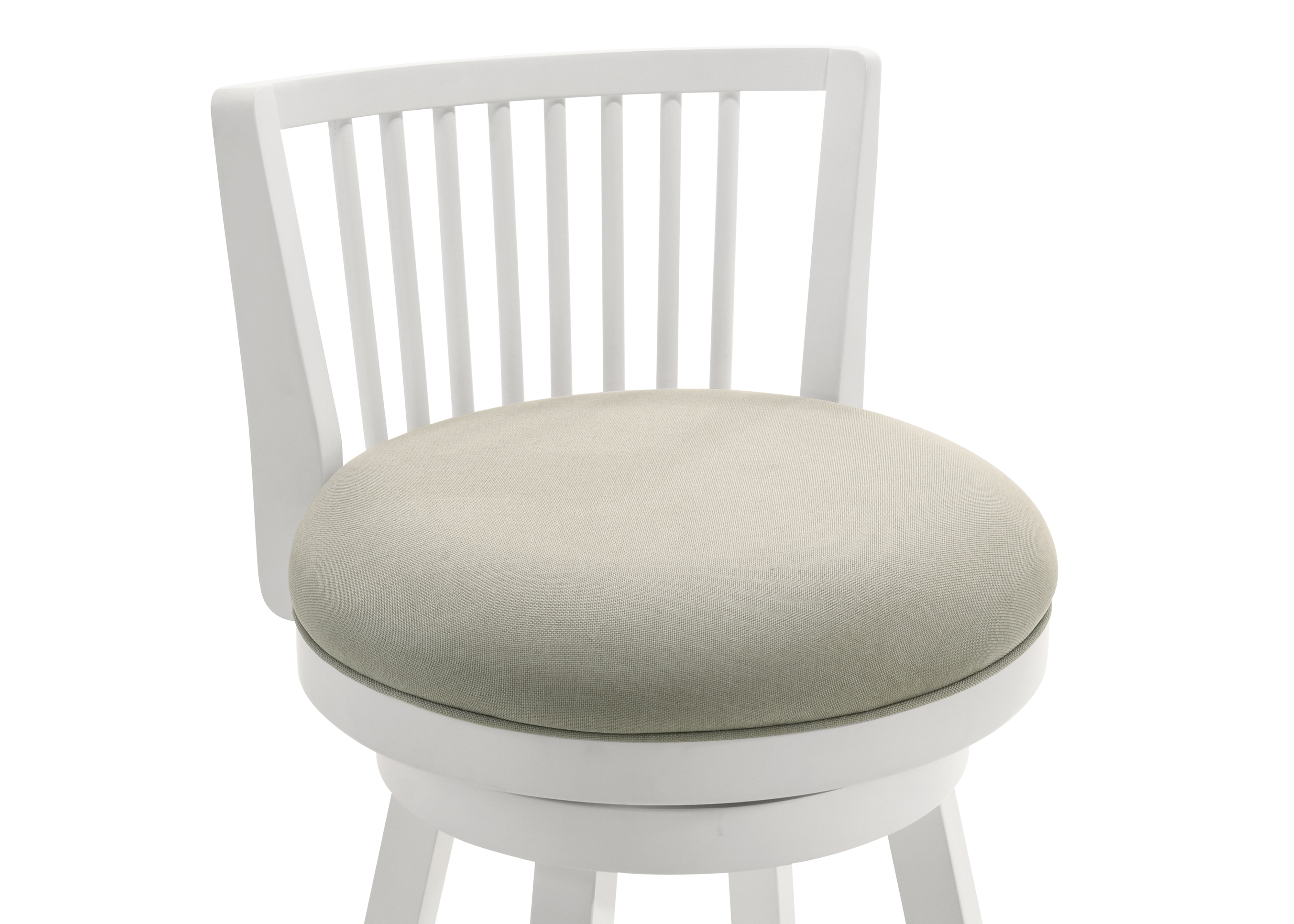 Armen Living Harper Uph. Spindle-Back Swivel Barstool