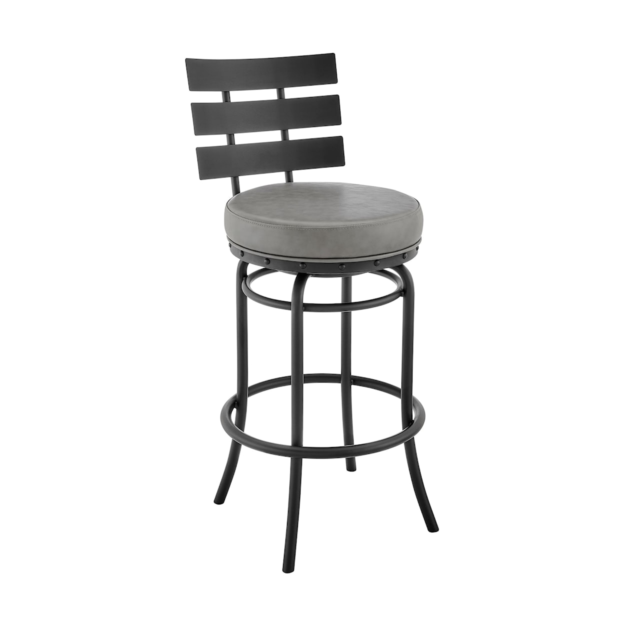 Armen Living Natya Swivel Counter-Height Stool