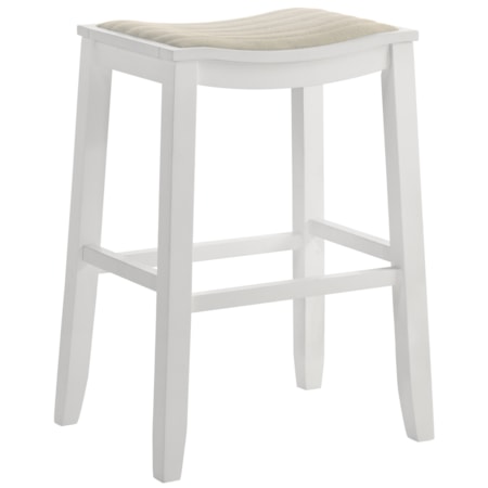 Backless Barstool w/Upholstered Seat