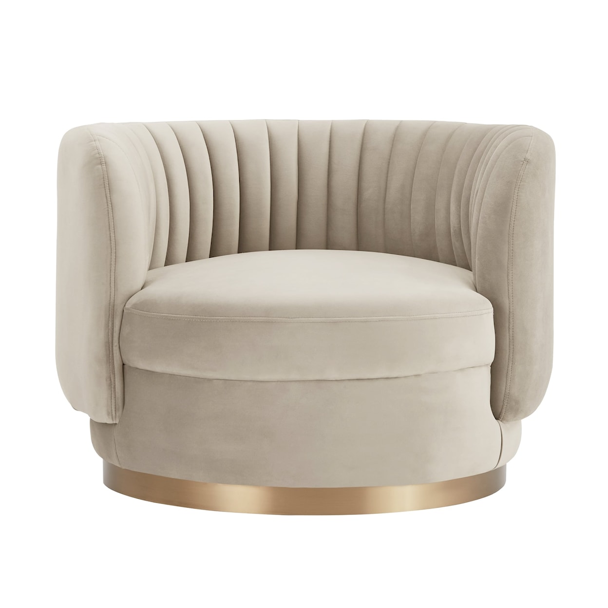 Armen Living Davy Swivel Chair