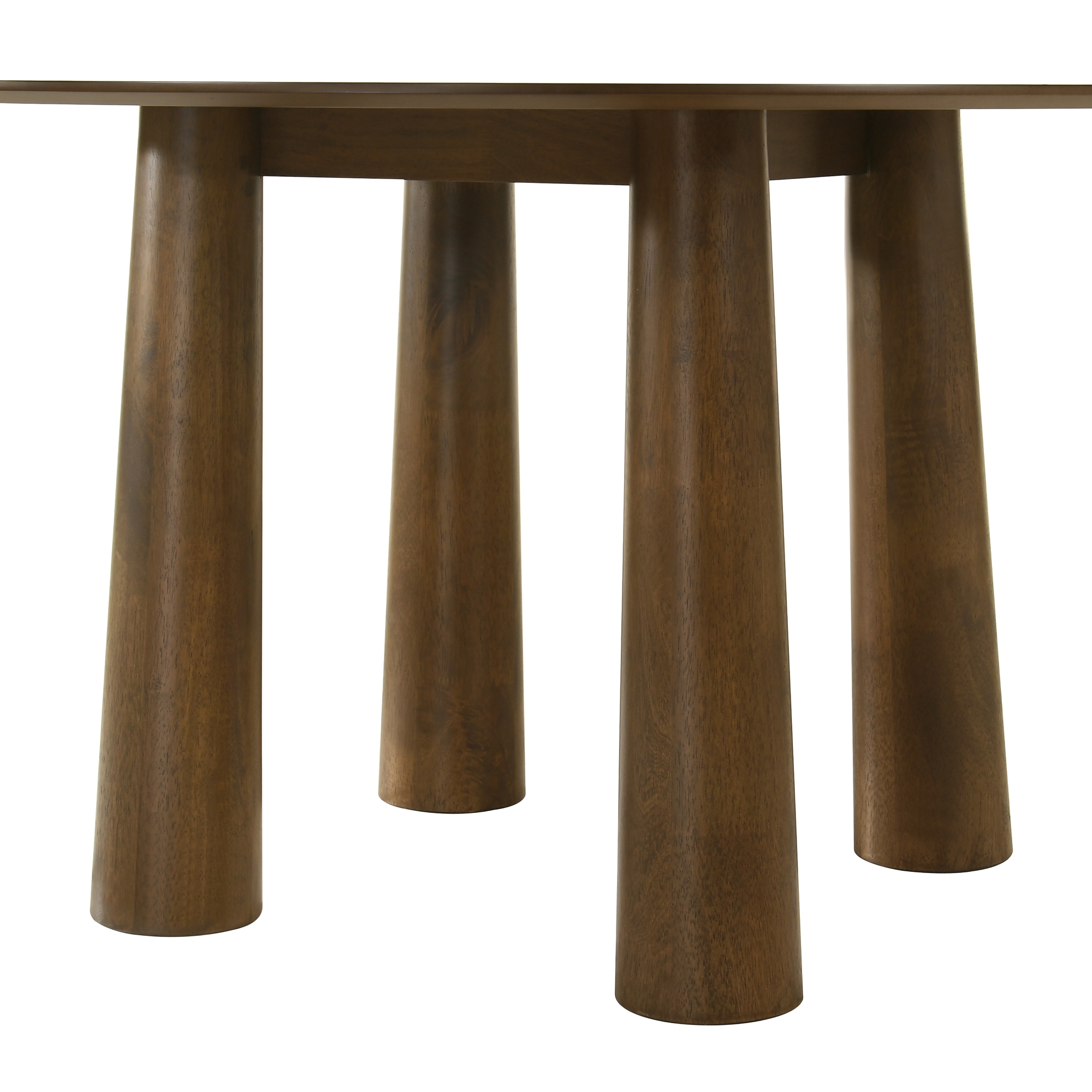Armen Living Klarissa 6-pc. Round Wooden Dining Set w/Uph. Chairs