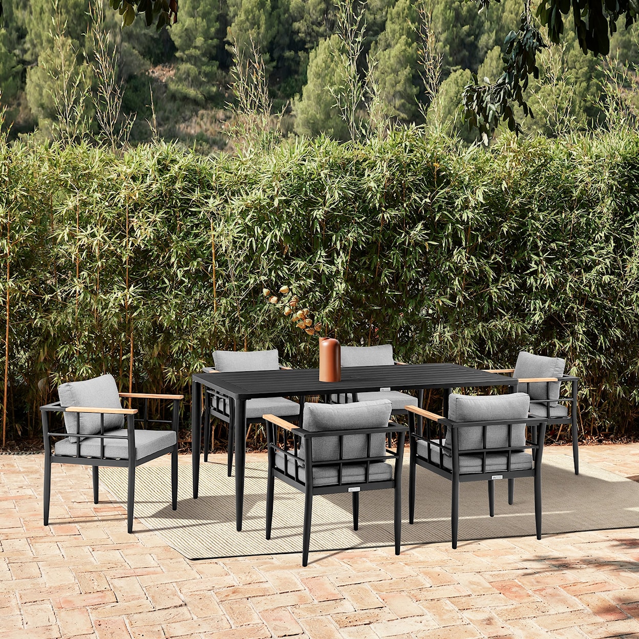 Armen Living Beowulf Outdoor Dining Table