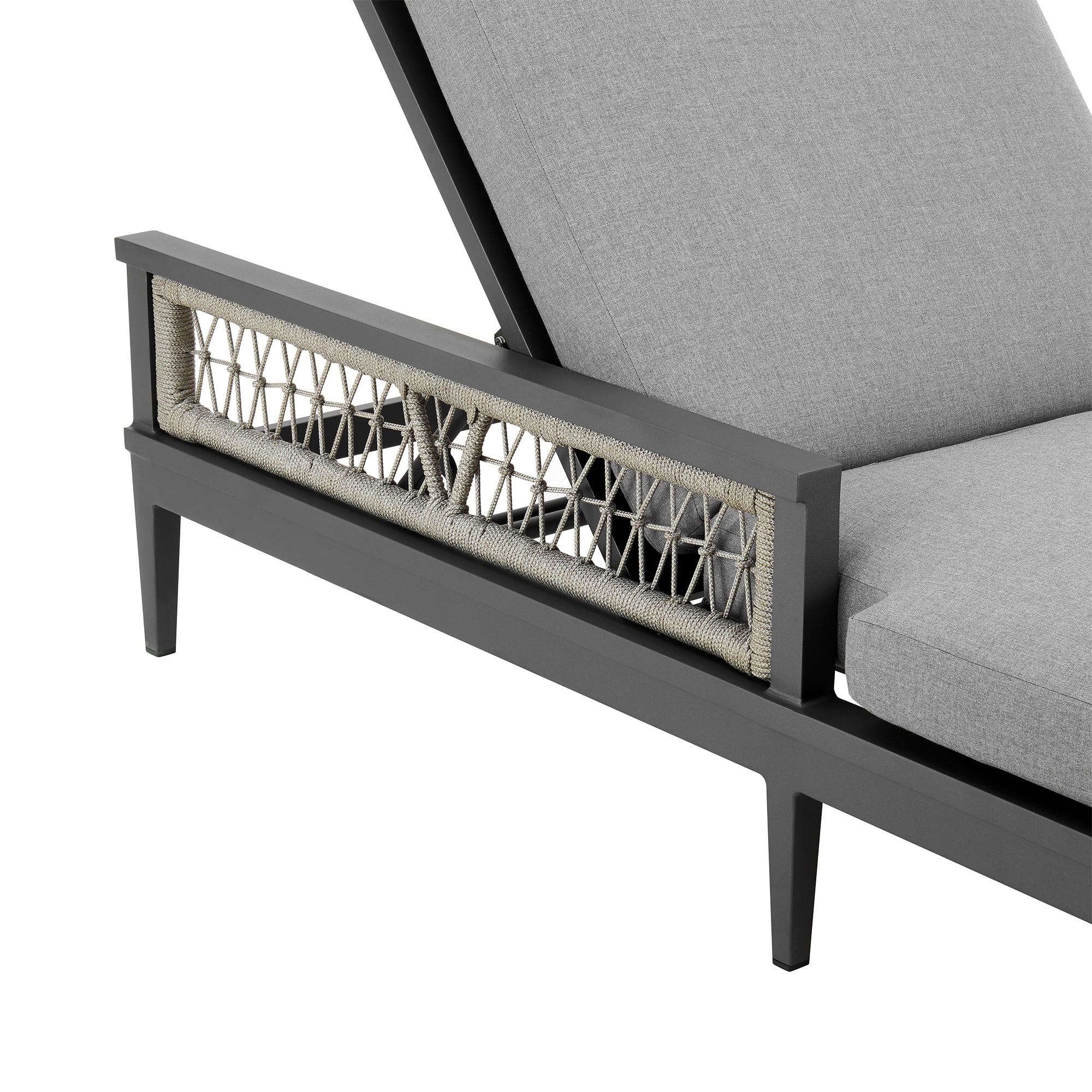 Armen Living Zella Outdoor Chaise Lounge