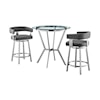 Armen Living Naomi & Lorin 3 PC Dining Set