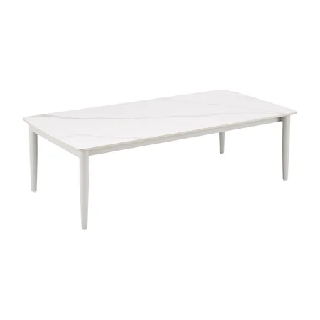 Contemporary Outdoor Coffee Table with Porcelain Top