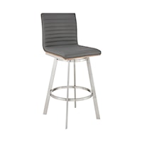 Contemporary 26" Counter Height Swivel Bar Stool