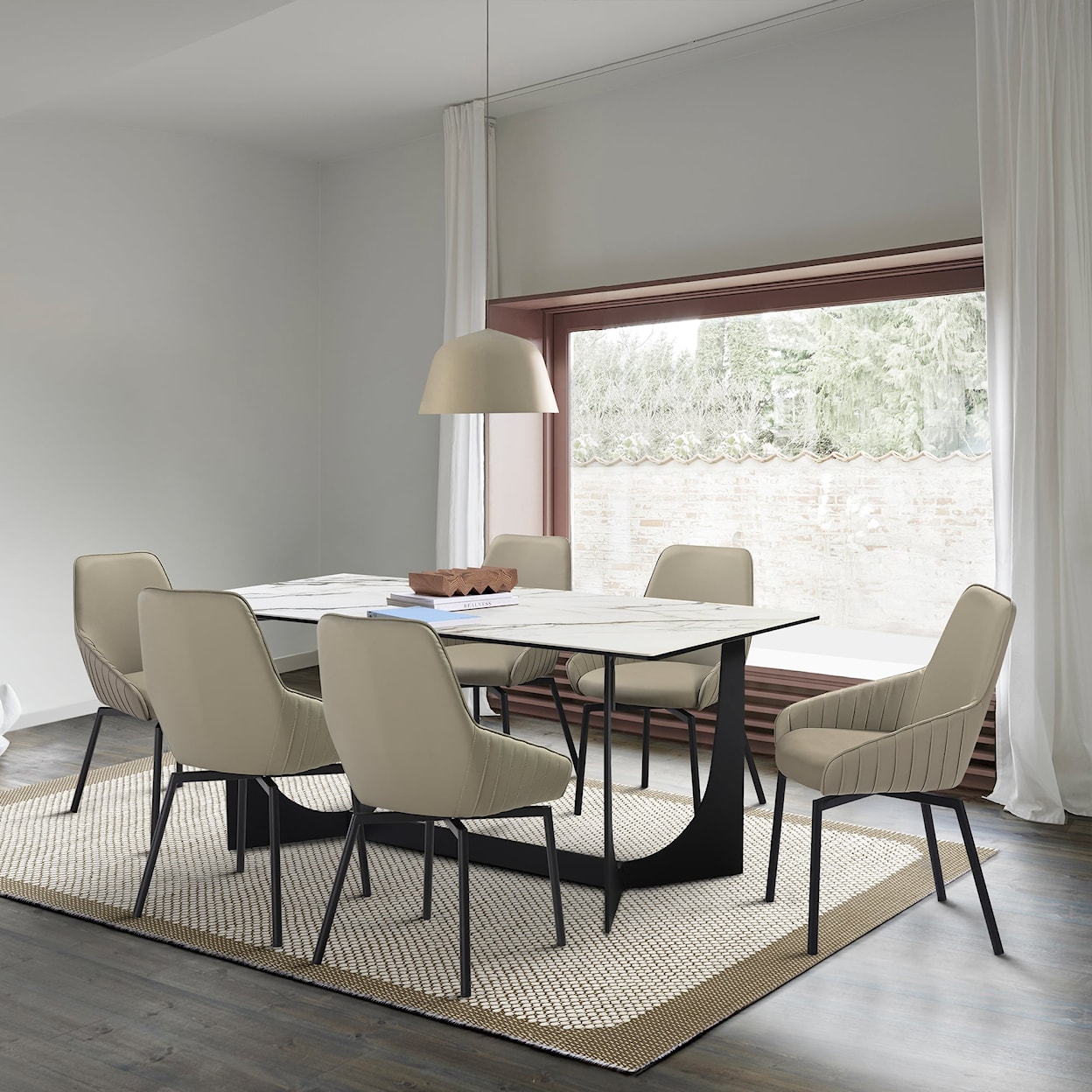 Armen Living Esme / Shilo Dining Set