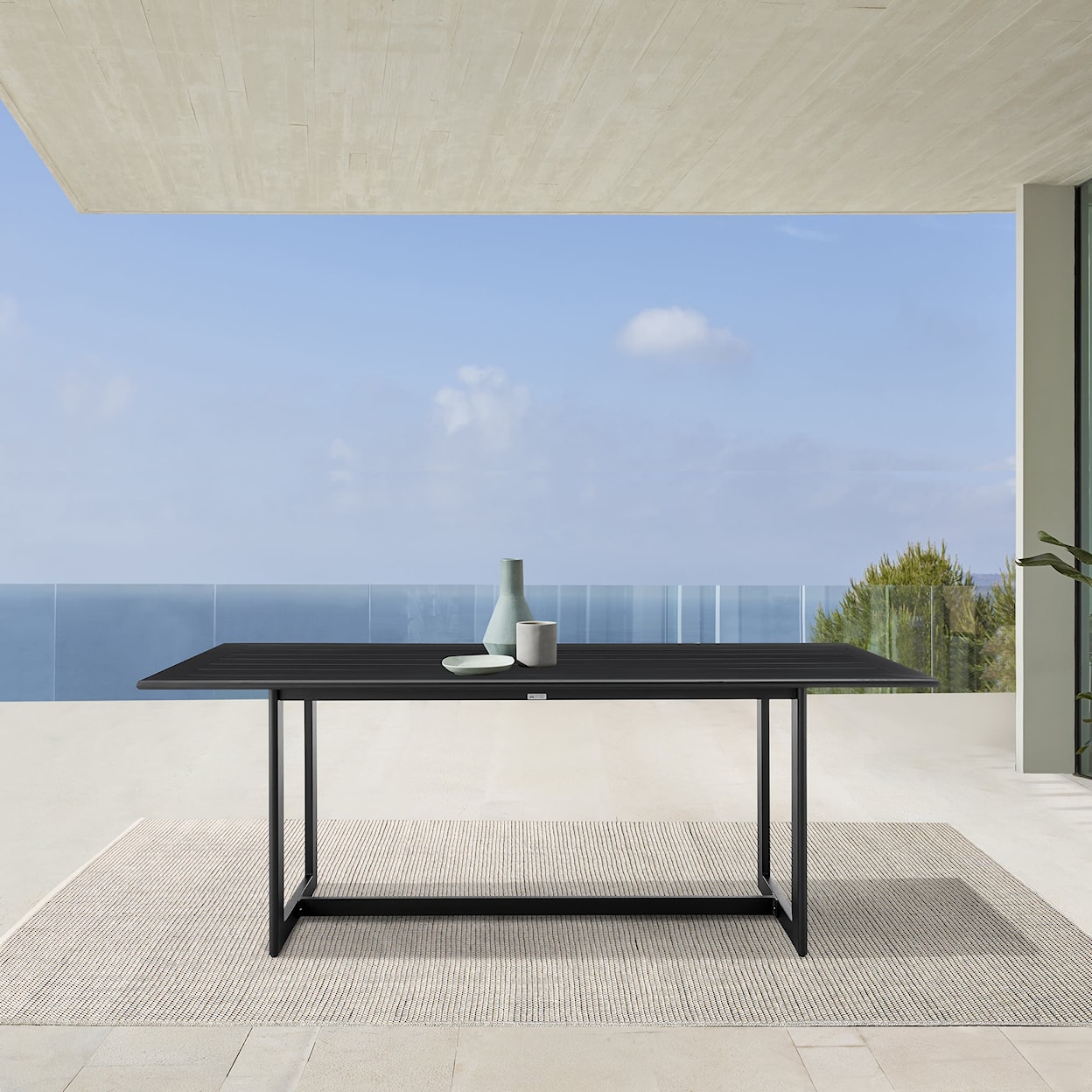 Armen Living Grand Outdoor Dining Table