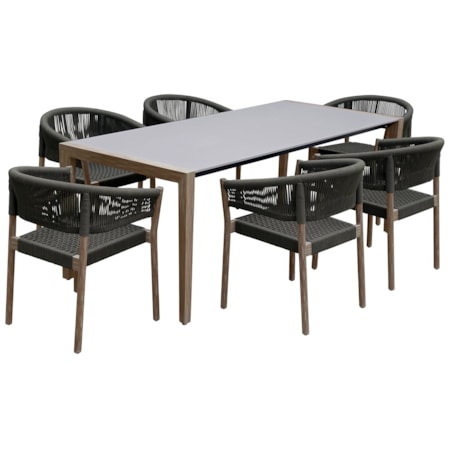 Indoor-Outdoor 7-Piece Dining Set