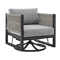 Contemporary Outdoor Patio Swivel Glider Lounge Chair