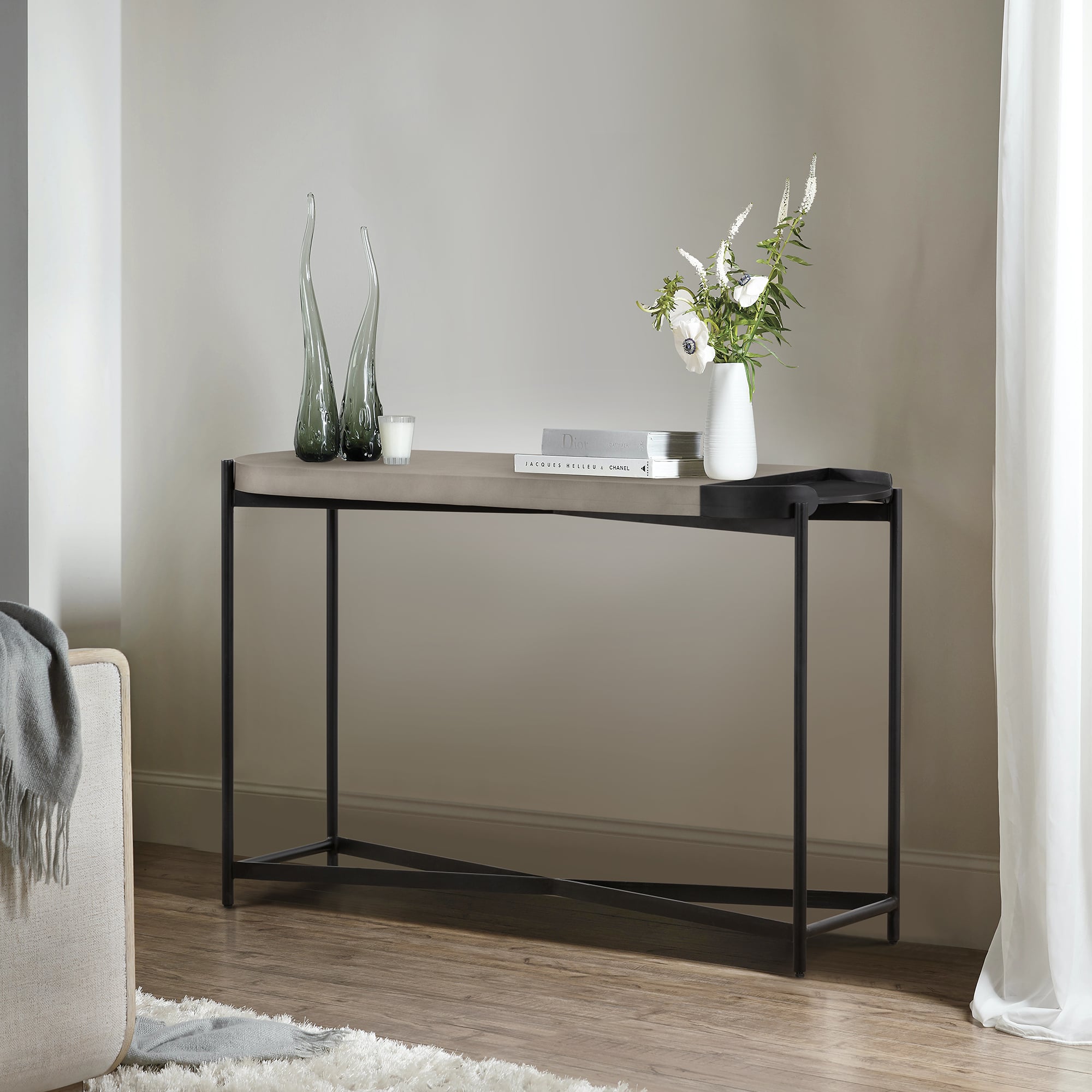 Armen Living Dua Console Table