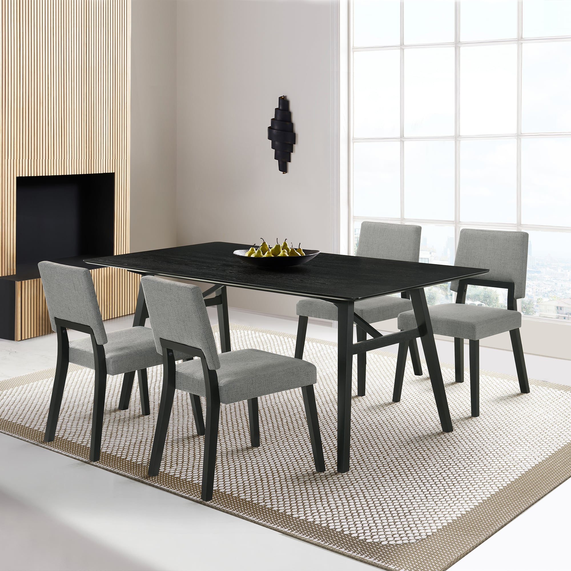 Armen Living Channell Dining Set