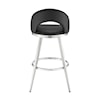 Armen Living Charlotte Black Barstool