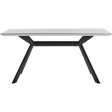 Light Gray Rectangular Dining Table
