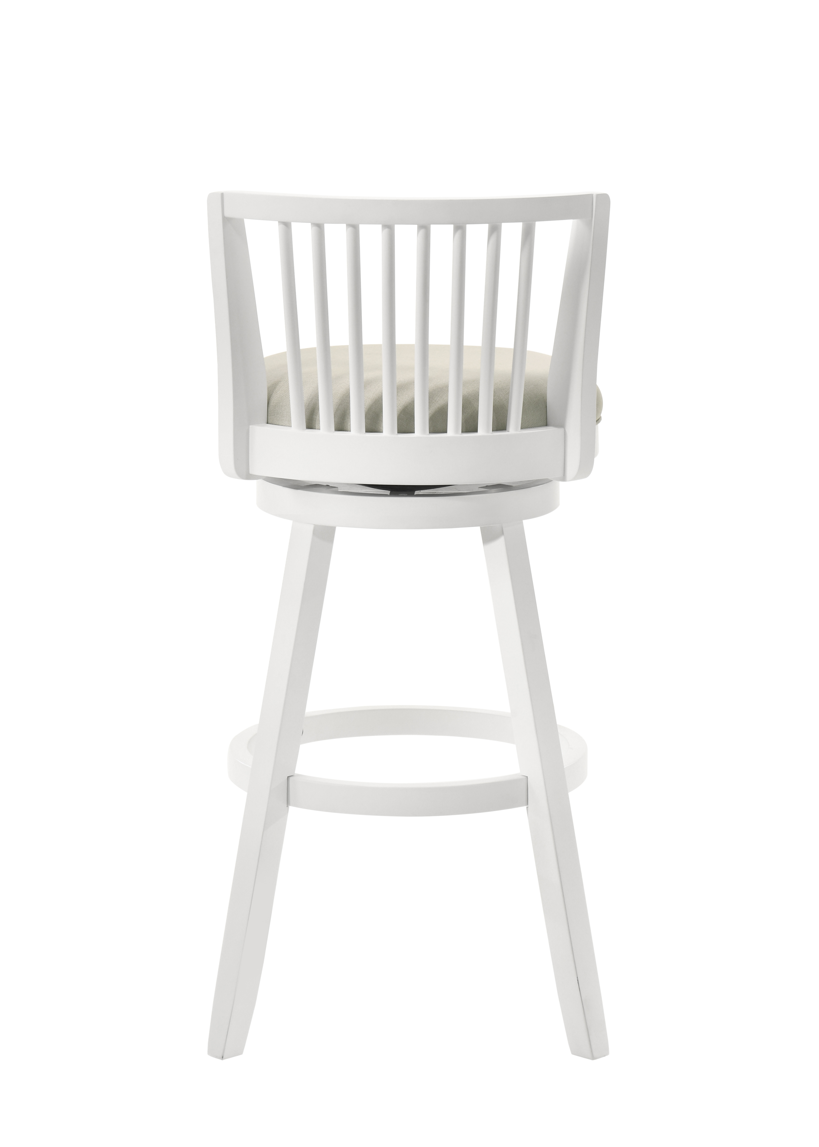Armen Living Harper Uph. Spindle-Back Swivel Barstool
