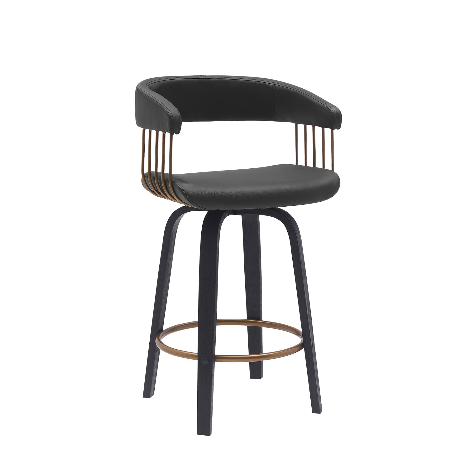 Armen Living Topanga Swivel Counter-Height Stool