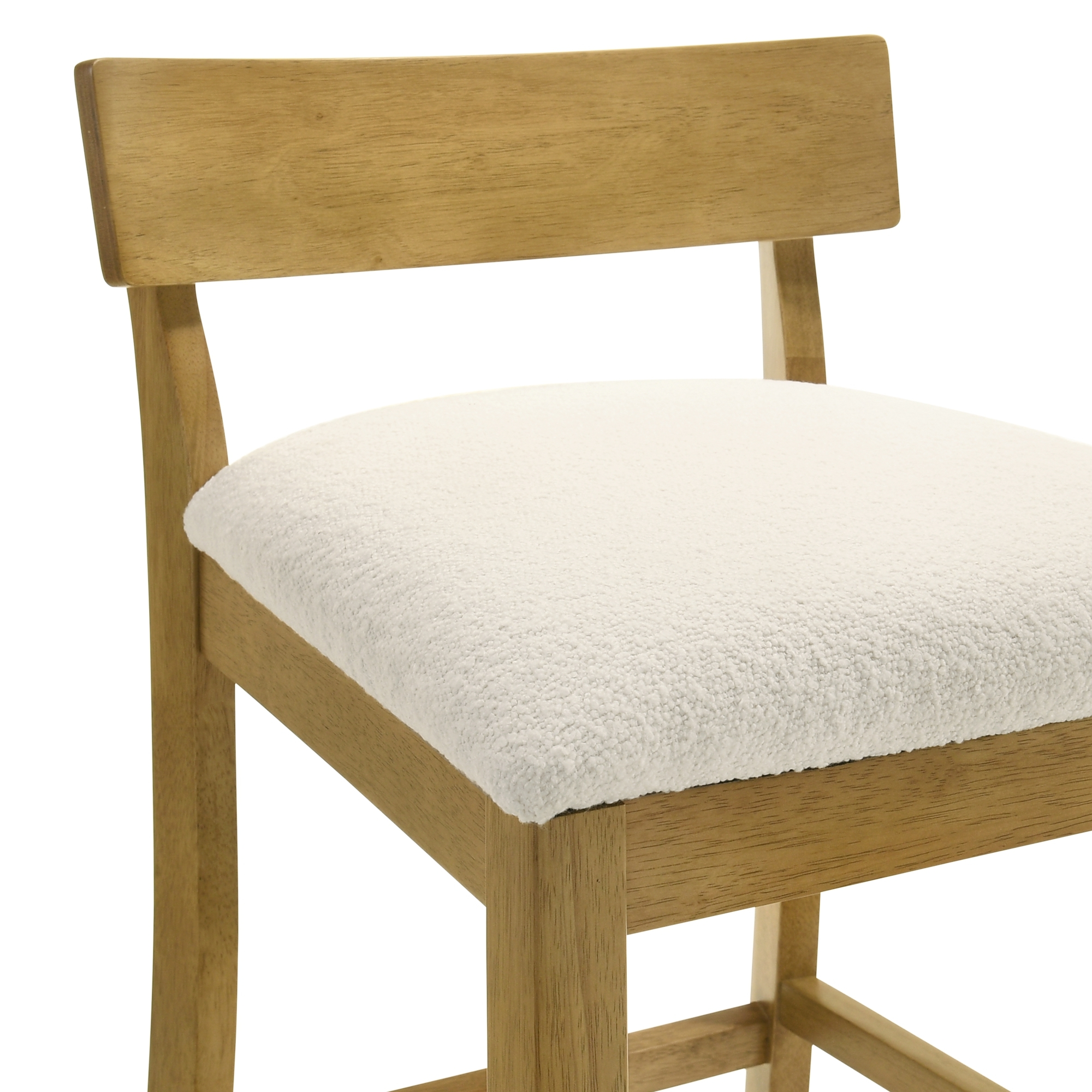 Armen Living Merie Upholstered Low-Back Fixed Barstool