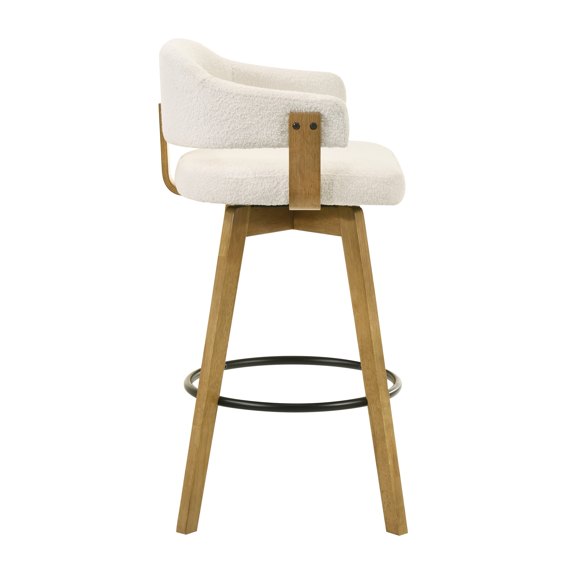Armen Living Callah Upholstered Low-Back Barstool