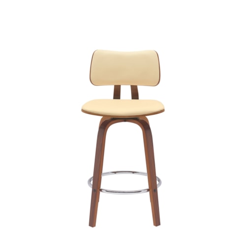 Contemporary Counter-Height Swivel Stool