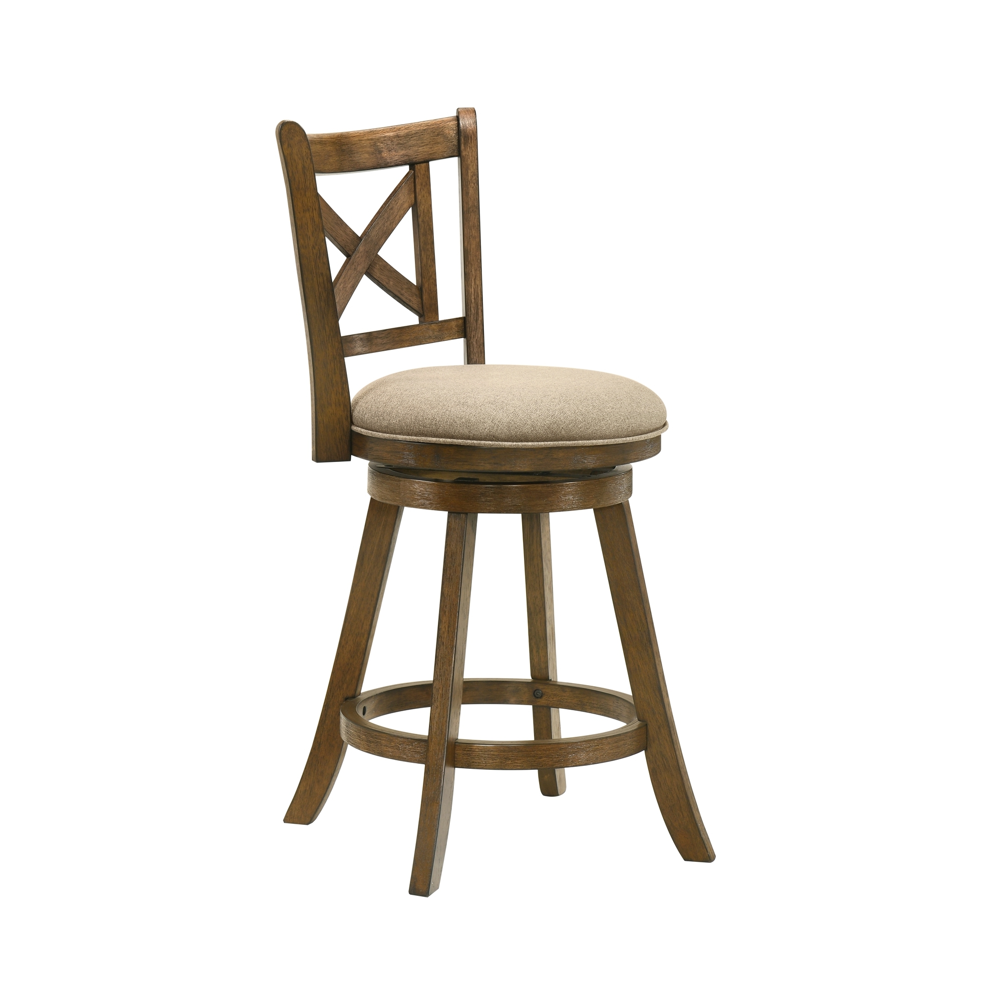 Armen Living Kodi X-Back Swivel Counter Stool