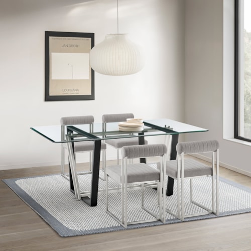 Modern 5-Piece Dining Set
