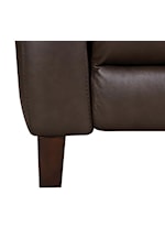 Armen Living Hayward Leather Power Reclining Sofa with USB Ports