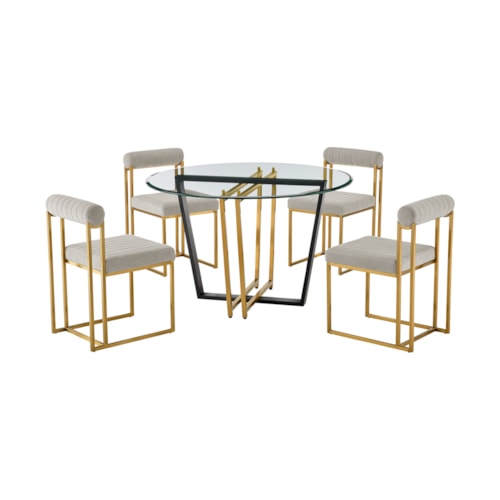 Contemporary 5-Piece Dining Set