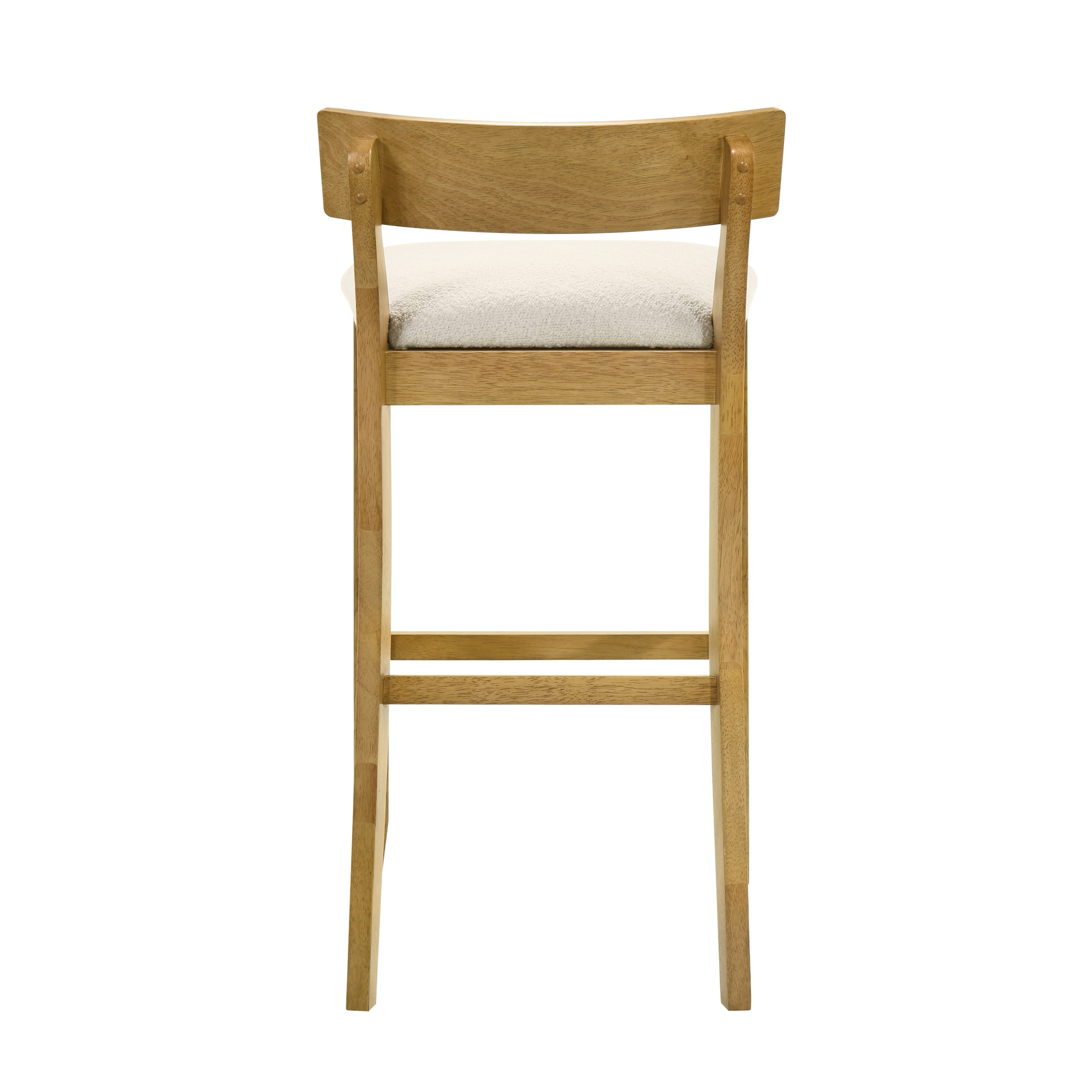 Upholstered Low-Back Fixed Barstool