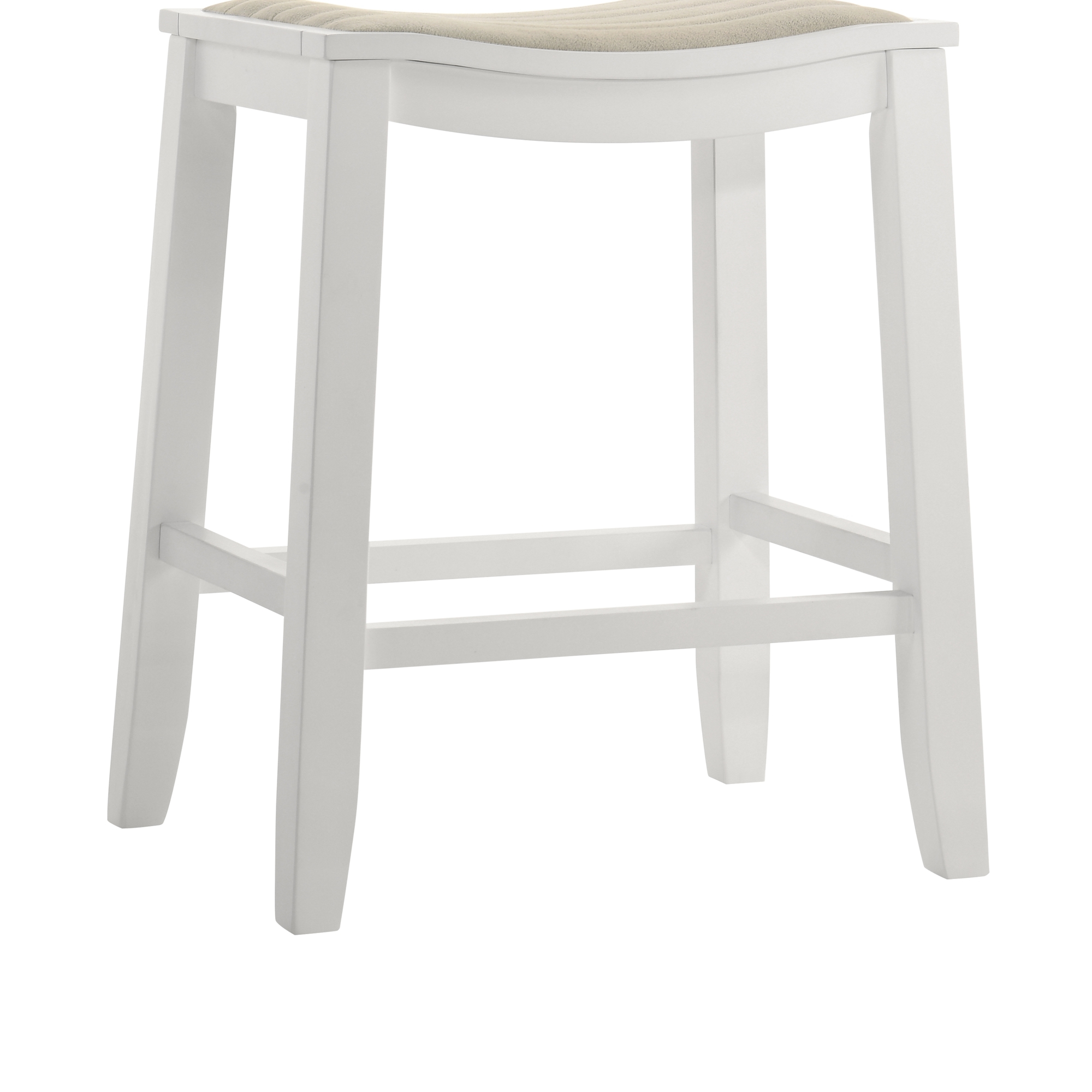 Armen Living Iyani Backless Counter Stool w/Upholstered Seat