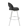 Armen Living Charlotte Black Barstool