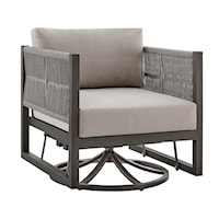 Contemporary Outdoor Patio Swivel Glider Lounge Chair