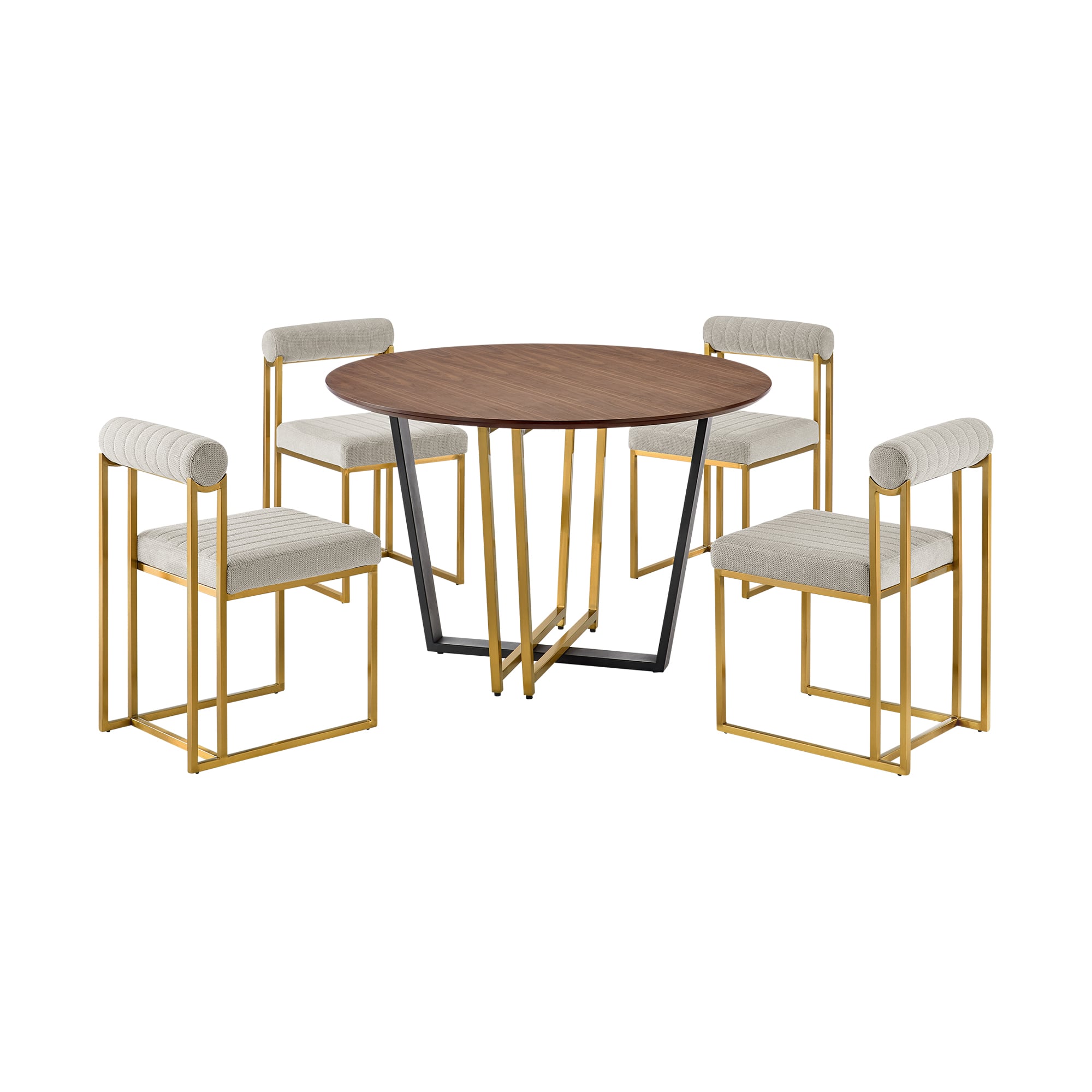 Armen Living Joana / Anastasia 5-Piece Dining Set