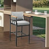 Armen Living Wiglaf Outdoor Counter Stool