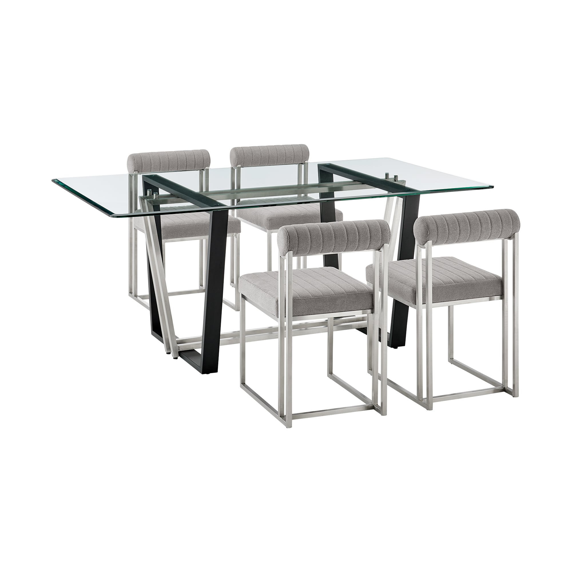 Armen Living Kai / Anastasia 5-Piece Dining Set