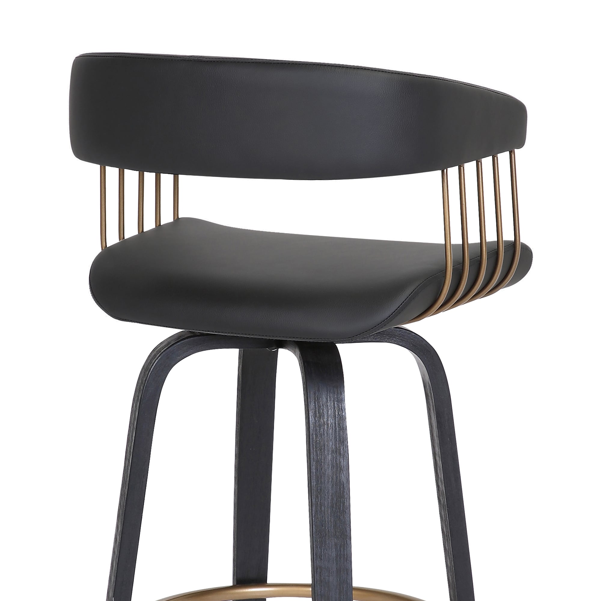 Armen Living Topanga Swivel Counter-Height Stool