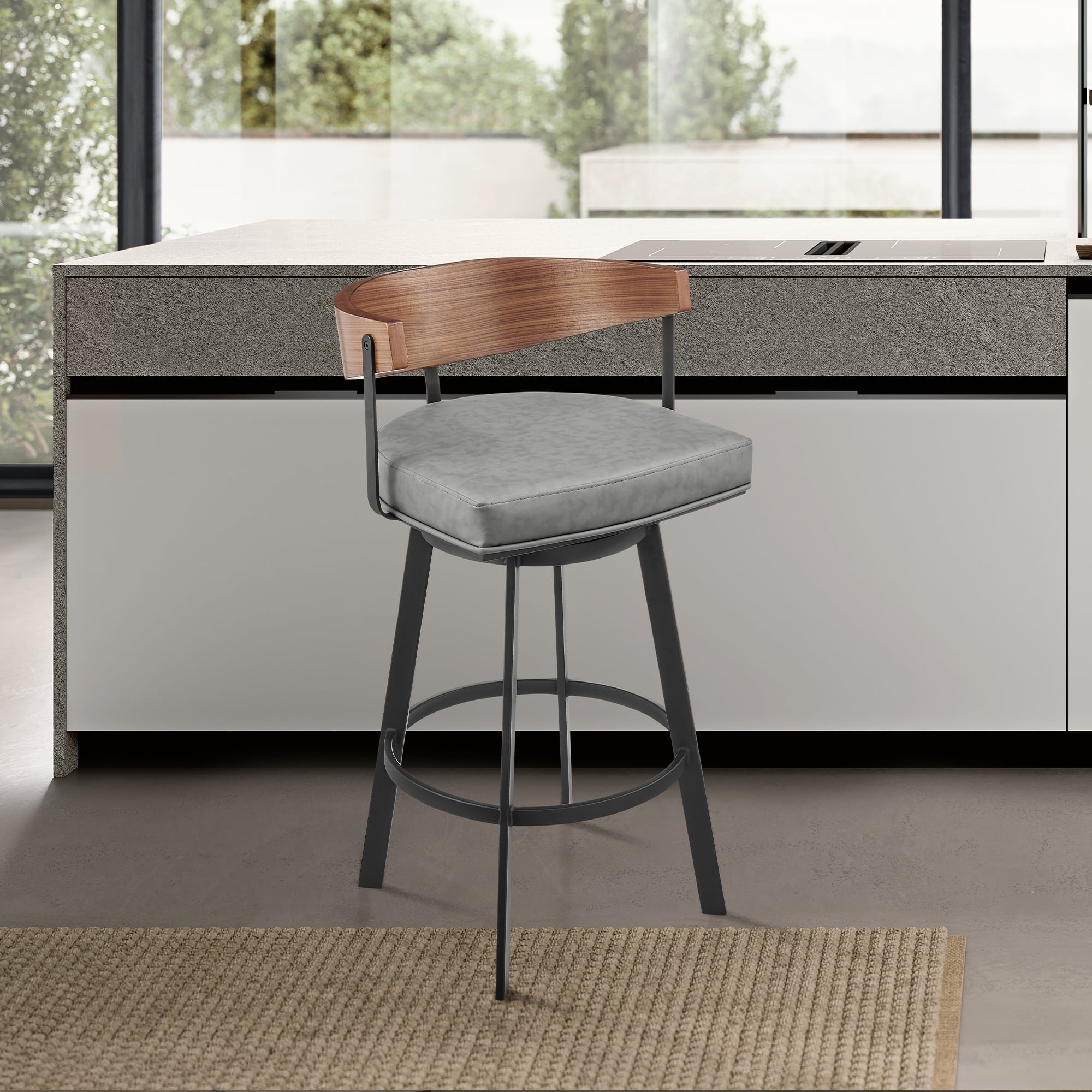 Armen Living Lacey 30" Swivel Barstool