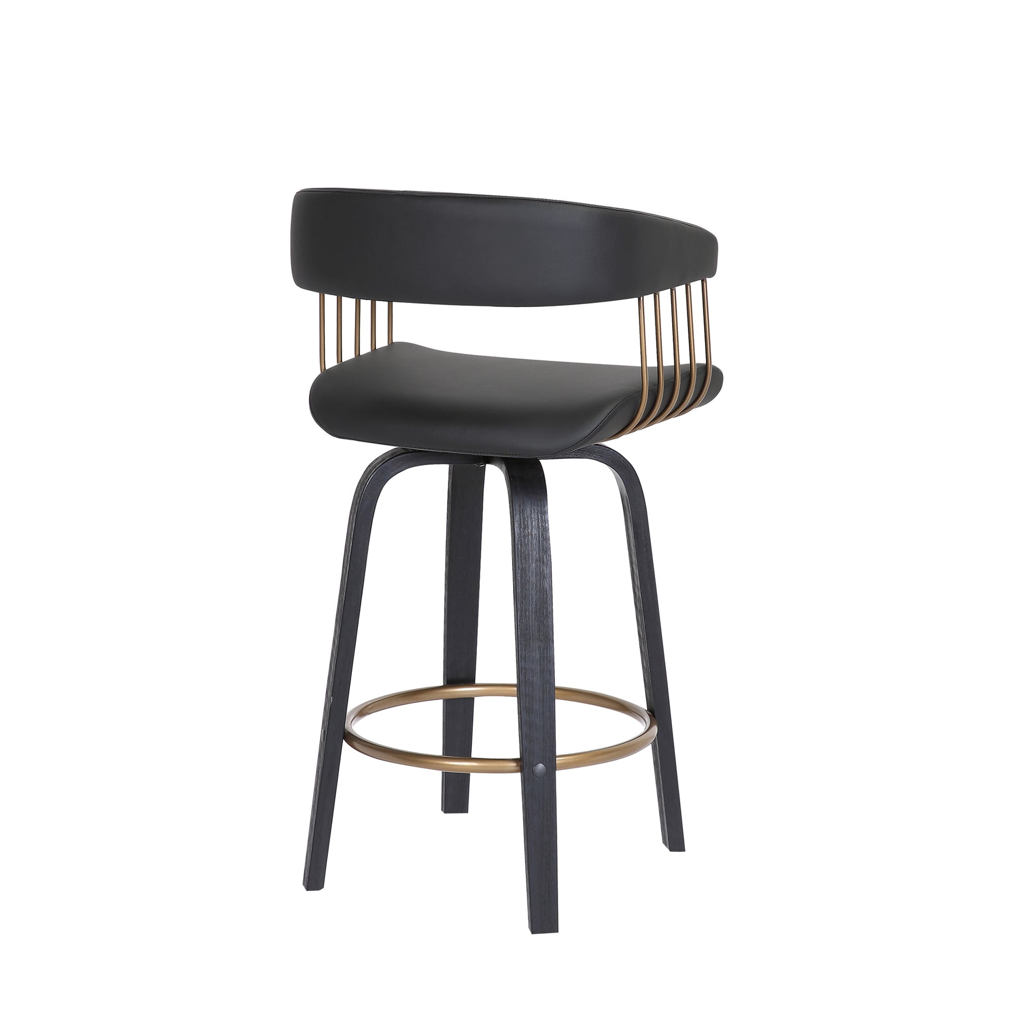 Armen Living Topanga Swivel Counter-Height Stool