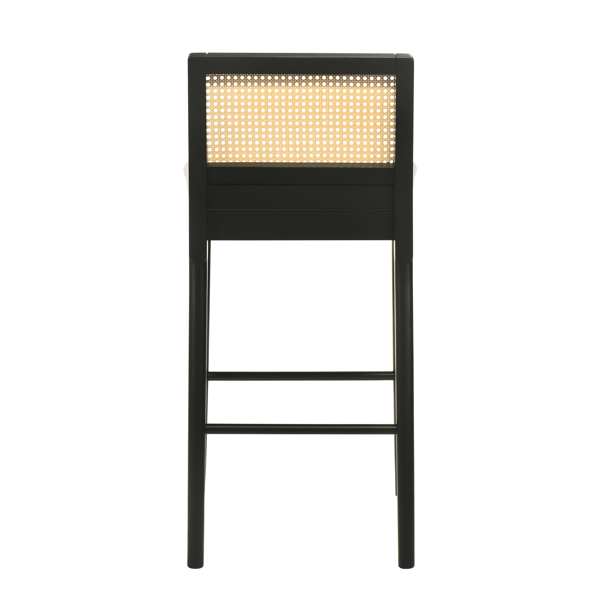 Woven-Back Barstool