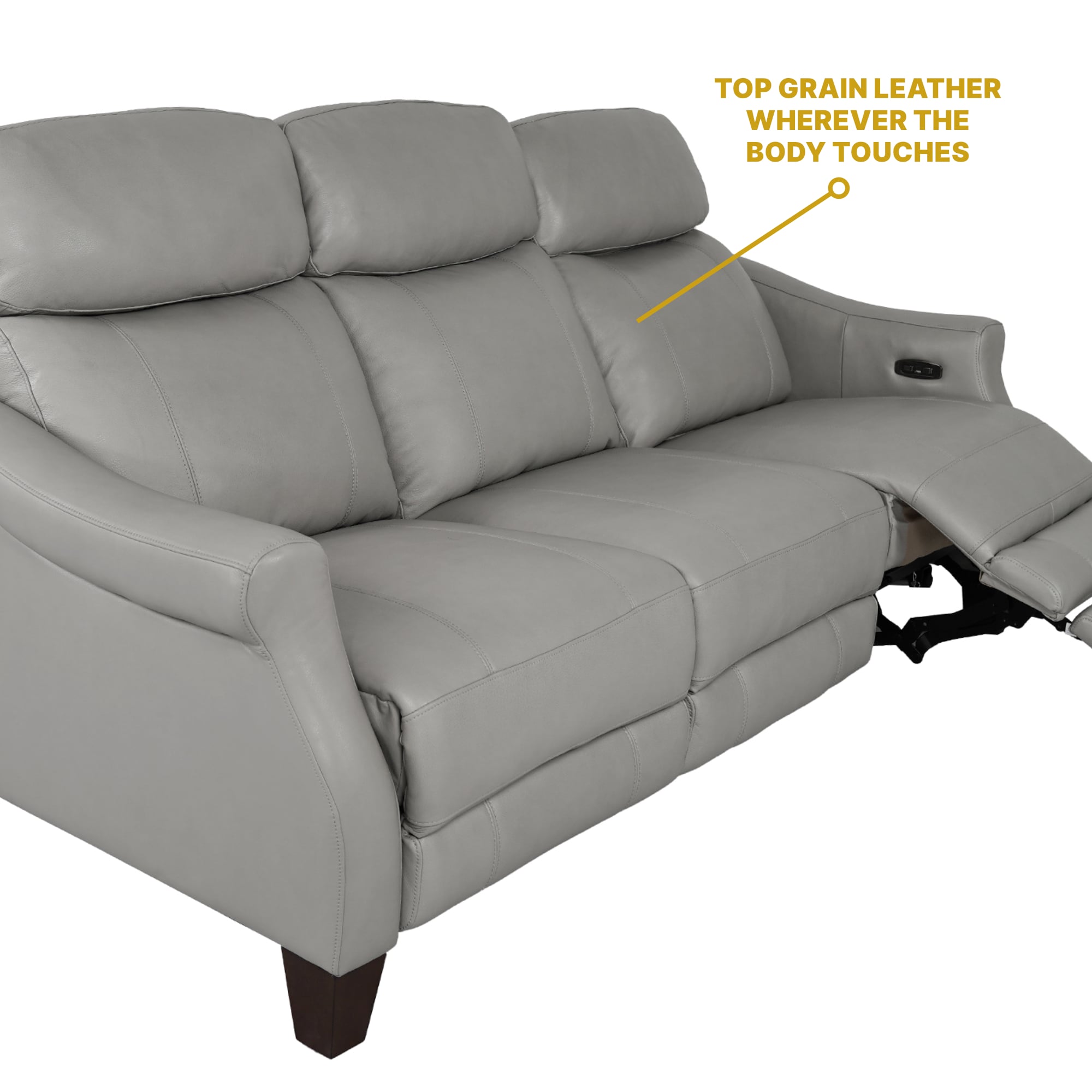 Armen Living Felicity Zero Gravity Power Reclining Sofa
