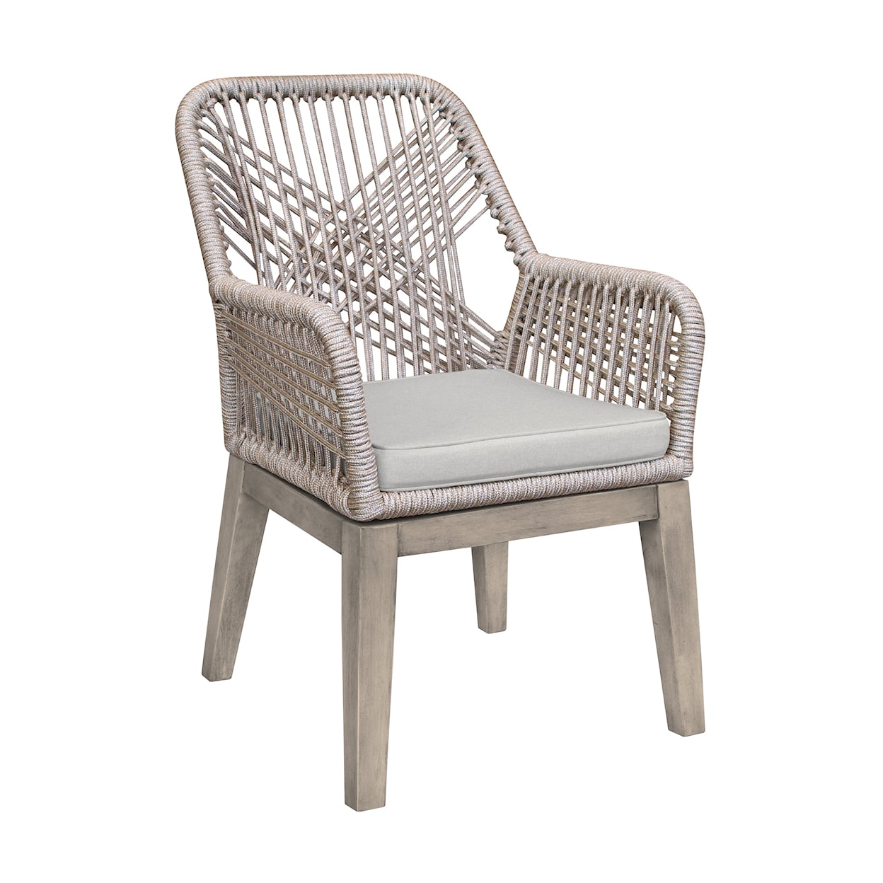 Armen Living Costa Set of 2 Outdoor Arm Chairs