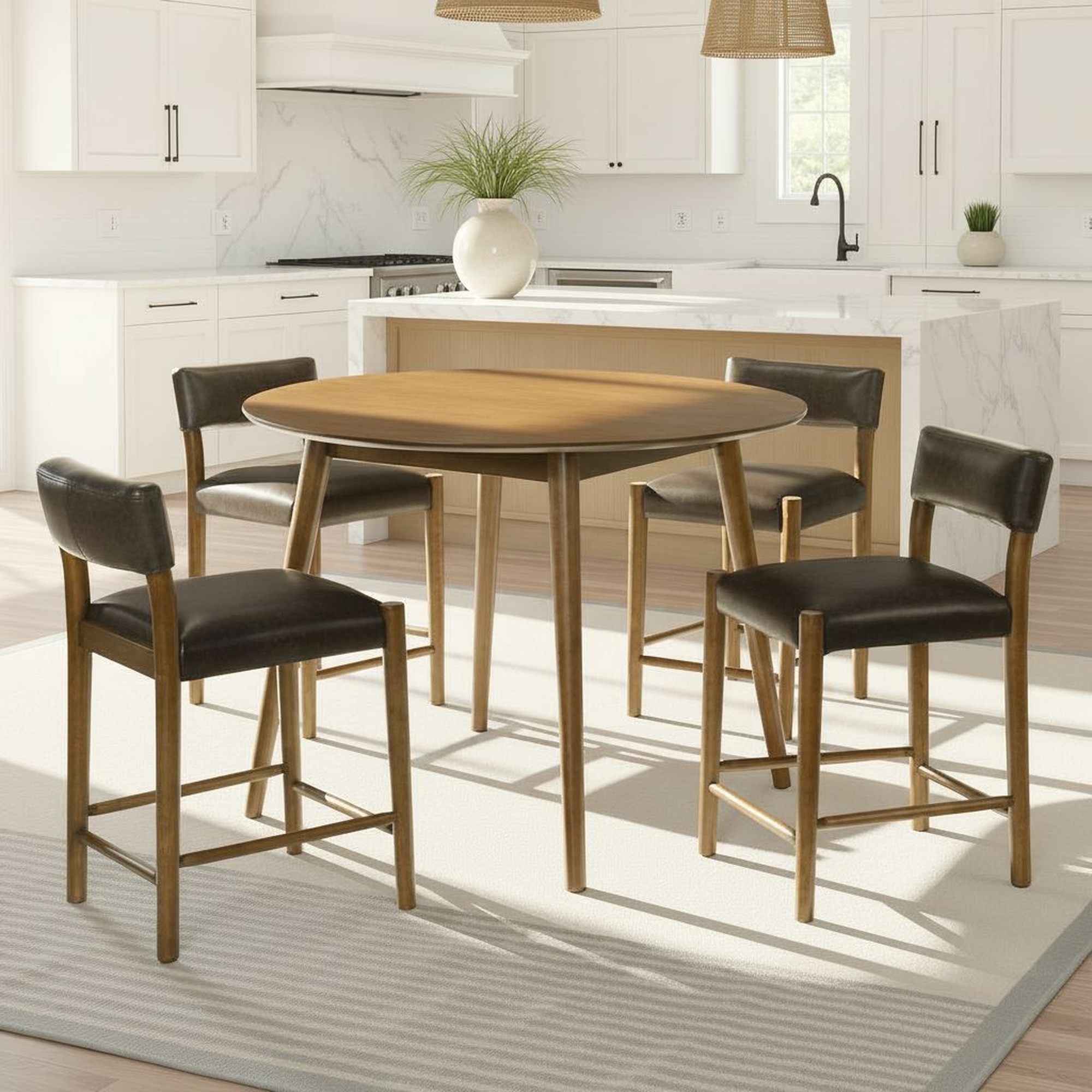 Armen Living Bennet 5-pc. Mid-Century Modern Pub Set