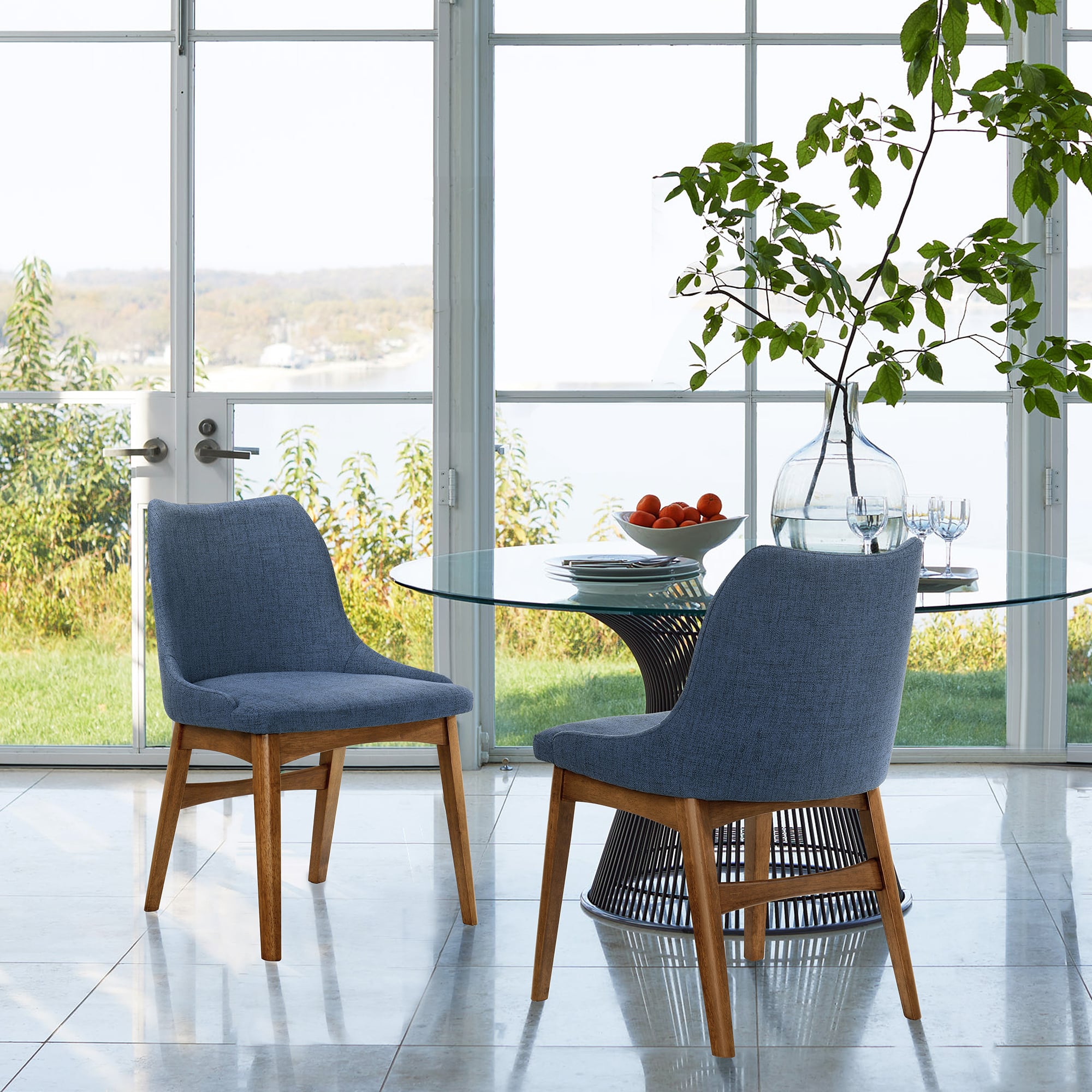 Armen Living Azalea Set of 2 Side Chairs