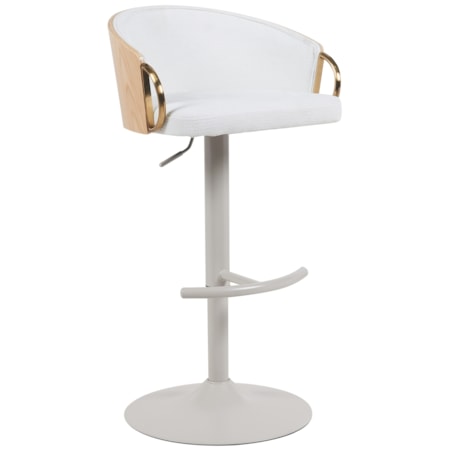 Adjustable Upholstered Bar Stool