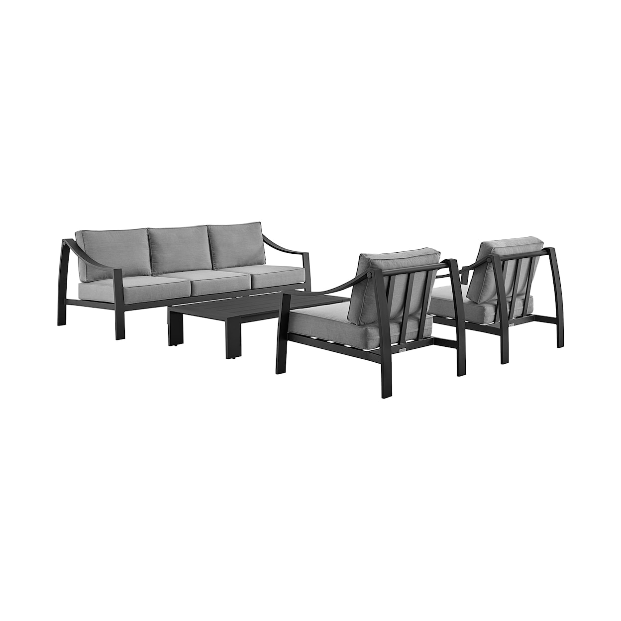 Armen Living Mongo 4-Piece Outdoor Set