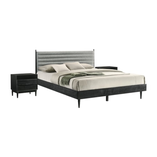 Contemporary King 3-Piece Wood Bedroom Set