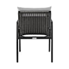 Armen Living Grand Set of 2 Outdoor Dining Chairs