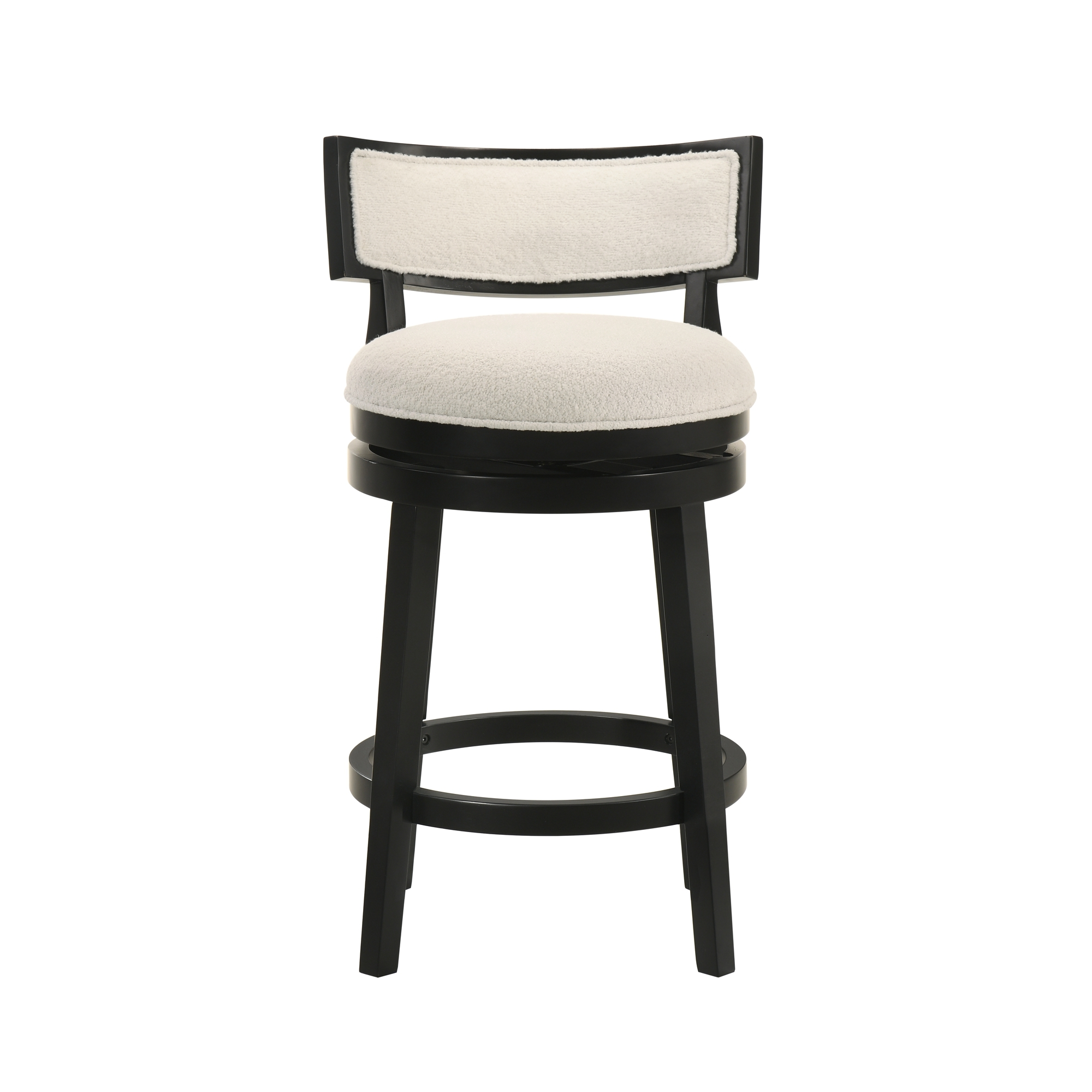 Upholstered Round Swivel Counter Stool