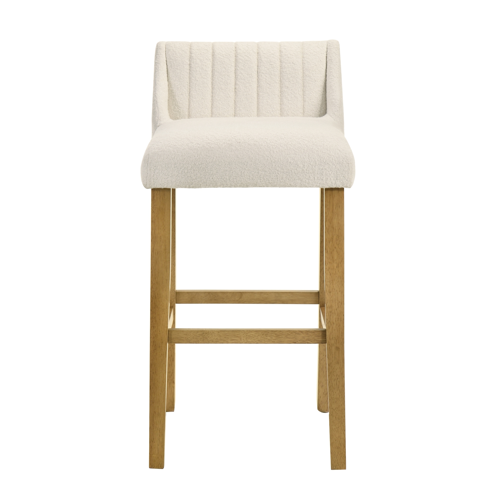 Armen Living Fauna Upholstered Barstool w/Channel Tufting
